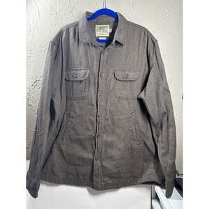 Grayers Men's Heavyweight Cotton Shirt Jacket Brown‎ Cold Weather Rated Size XXL